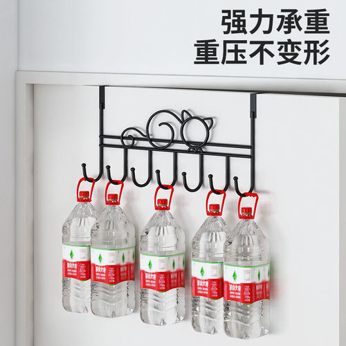 Hook behind door, clothes hanger, bathroom entrance door, punch-free storage, clothes hanger, wrought iron bold wall-mounted coat hook