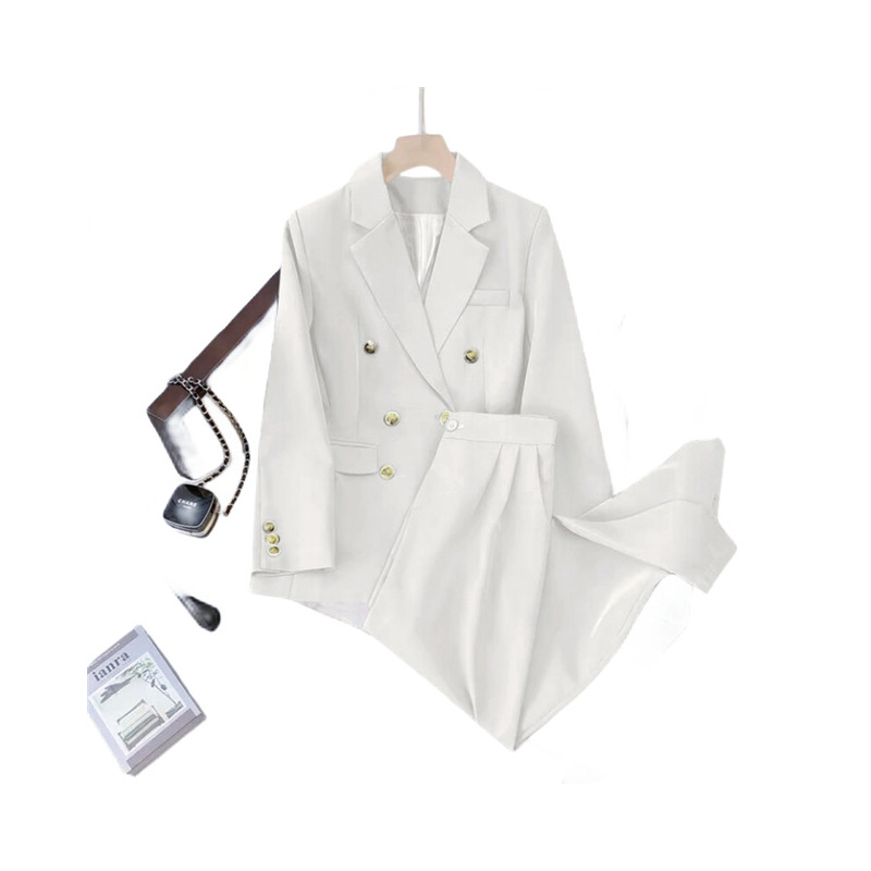 White Blazer for Women, High-End Design, Niche Style, 2026 Spring and Autumn New Model, Trendy Casual Suit for Petite Women