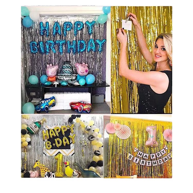Colorful rain silk curtain 1*2 M birthday party holiday event wedding background wall decoration star tassel door curtain Colorful rain silk curtain 1*2 M birthday party holiday event wedding background wall decoration star tassel door curtain