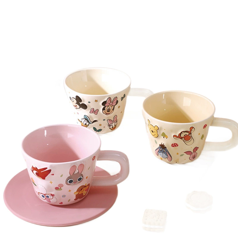 Disney Genuine Mickey Ceramic Mug Home Office High-Looking Coffee Cup Breakfast Cup New Product Batch