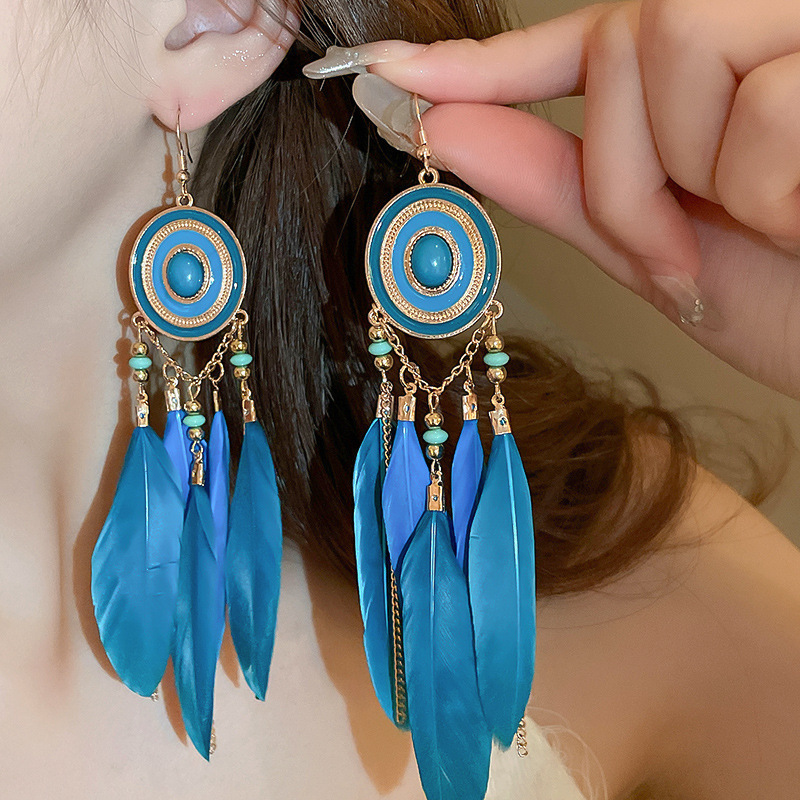 7# ear hook-blue-gold