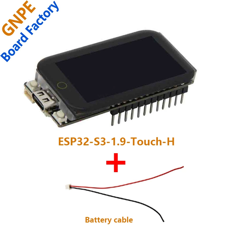 LCD-модуль 1,9 дюйма (T-Display-S3) ESP32-S3R8, опция тачпада, кейс серый/чёрный