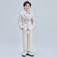 儿童西装套装2023花童男童礼服主持人帅气男孩钢琴演出服拍照西服