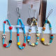 New Phone Chain Ins Style Girl Pink Cartoon Kt Cat Phone Case Lanyard Handmade DIY Beaded Camera Pendant
