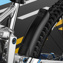 ENLEE Bicycle Fender - Hard Shell, Mountain Bike Compatible, Universal Front and Rear Extendable Fender, Equipment