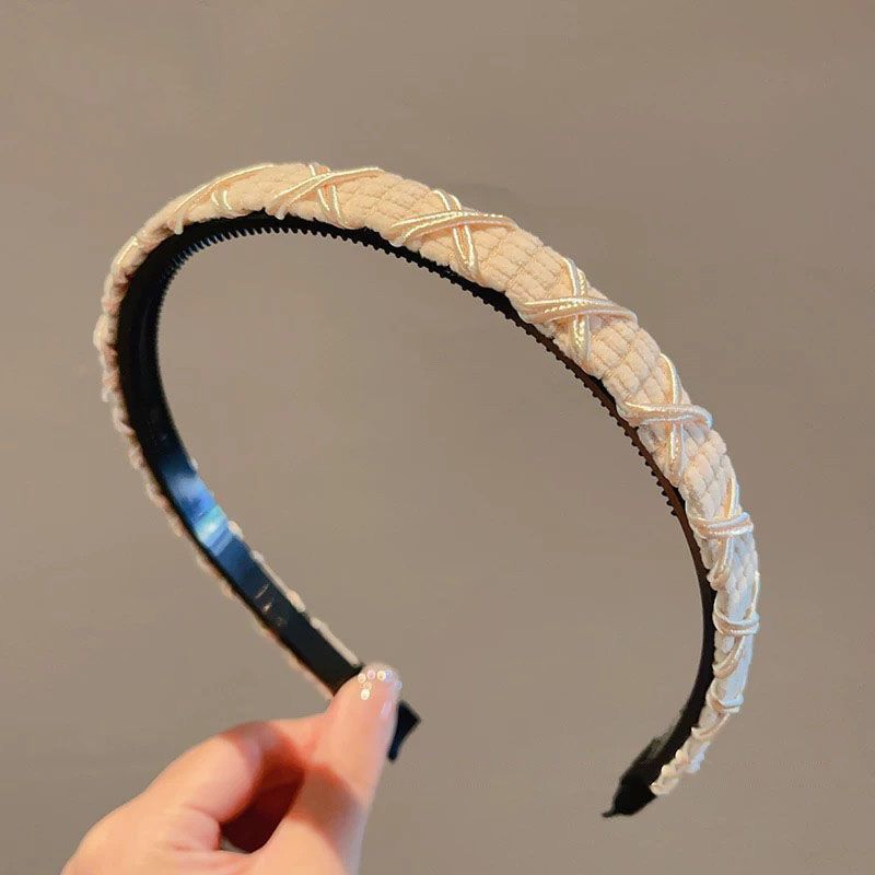 Diadema alta para mujer, nueva colección 2026, accesorio para el cabello estilo Chanel francés, elegante banda ancha para el cabello.