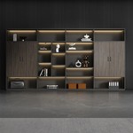 文件柜资料柜书柜老板办公室背景柜隔断柜木质档案柜收纳柜储物柜