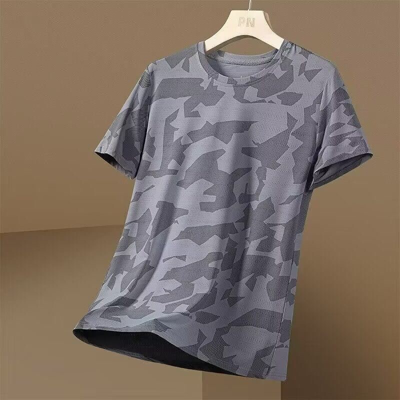 Camouflage Men's Short-Sleeved T-Shirt Summer Thin Breathable Sports Quick-Drying Clothing 2026 New Half-Sleeved Men's Clothing Camouflage Men's Short-Sleeved T-Shirt Summer Thin Breathable Sports Quick-Drying Clothing 2026 New Half-Sleeved Men's Clothing