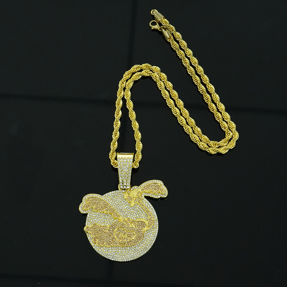 Oro con cadena de giro de 5mm (22inch)
