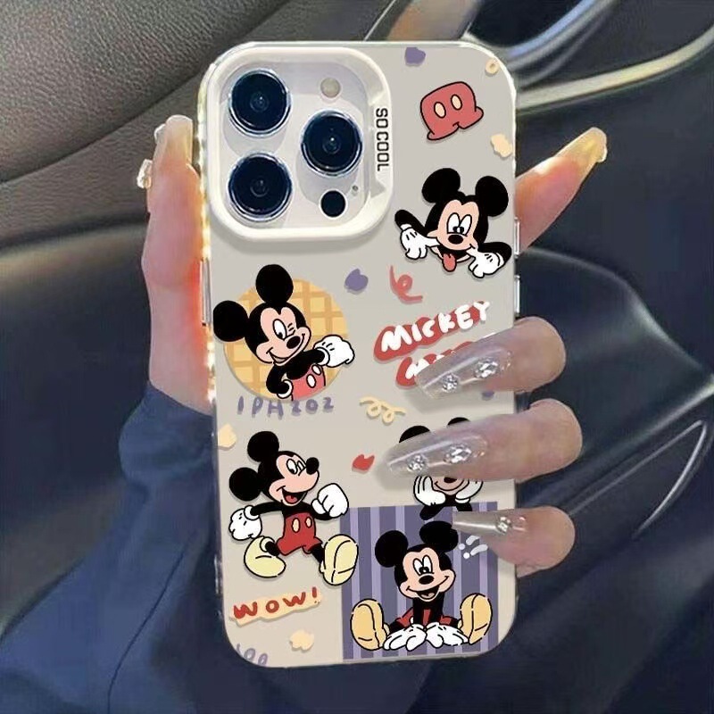 Fun Mickey Suitable for Iphone17 European and American Apple 16Plus Phone Case 15Promax Anti-Drop 14 Cartoon 13 Fun Mickey Suitable for Iphone17 European and American Apple 16Plus Phone Case 15Promax Anti-Drop 14 Cartoon 13