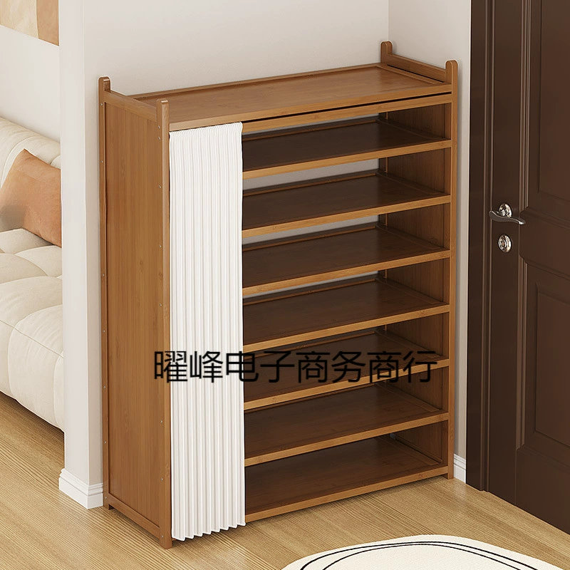 Полка для обуви для входа в дом, многослойная, для хранения небольшого узкого дверного проема, пылезащитный, для аренды, коридор, большая вместимость, компактный шкаф для обуви