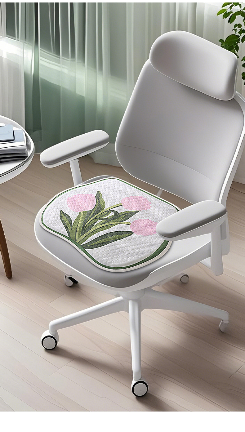 Gel car seat cushion four seasons universal cartoon seat cushion summer breathable high-level seat cover new ladies seat cover
