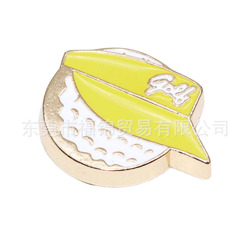 Nuevos accesorios de zapatos de hormigón, botones de zapatos de fruta metálica, accesorios de zapatos de flores del centro comercial