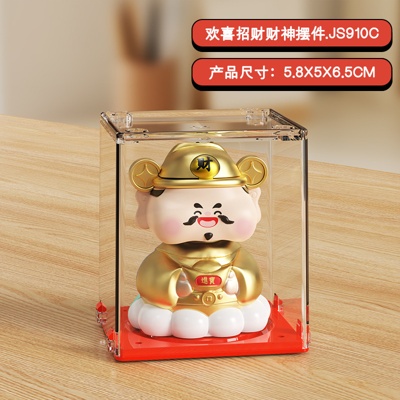 2 pulgadas energía solar mini gatos de fortuna mini mini mini oficina de escritorio suministros de automóviles decoración