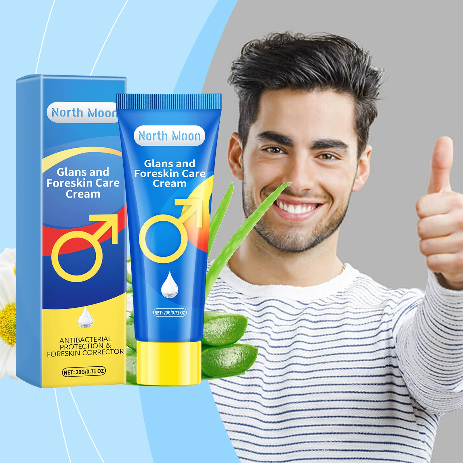 NORTH MOON Мужской уход за телом Уход за телом для мужчин Успокаивающий дискомфорт Чистый увлажняющий крем