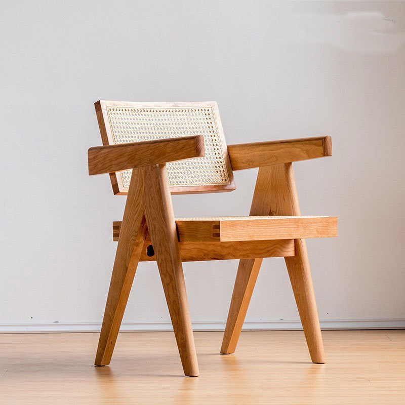 S67 Chandigarh Silla de comedor de madera maciza (a partir de dos)