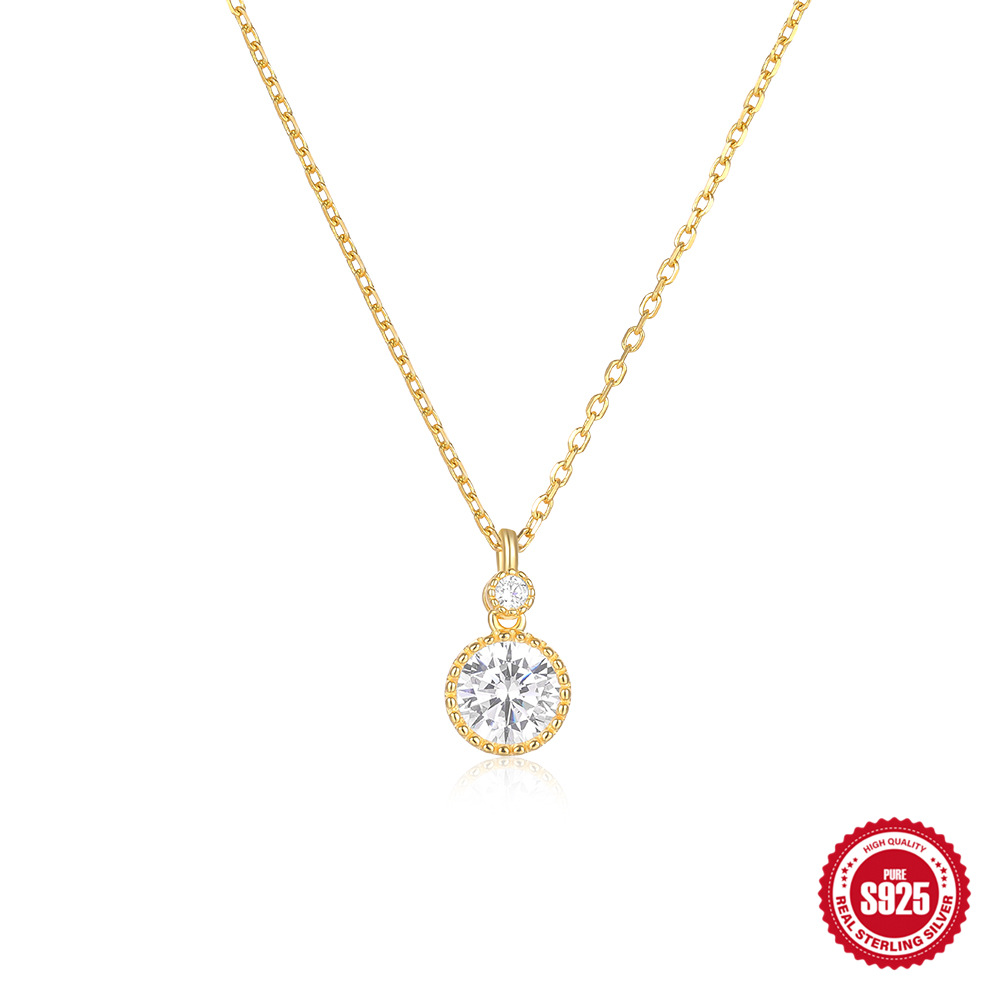 1g Weight 18K Gold Plated Plating Material 925 Sterling Silver Pendant Material Pendant Necklace Classification 925 sterling silver Chain Material cable chain Chain Type 1 Piece Quantity Holiday, Daily Occasion 925 Sterling Silver Material Geometric, Heart Shape Pattern All Seasons Season Women's Gender Simple Style, Classic Style Style 925 Sterling Silver Cable Chain Geometric Heart Shape Pendant Necklace 18
