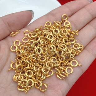 Ancient Sand Gold Accessories Color-Preserving Spring Buckle Handmade DIY Jewelry Bracelet Necklace Material Finishing Connection Lock