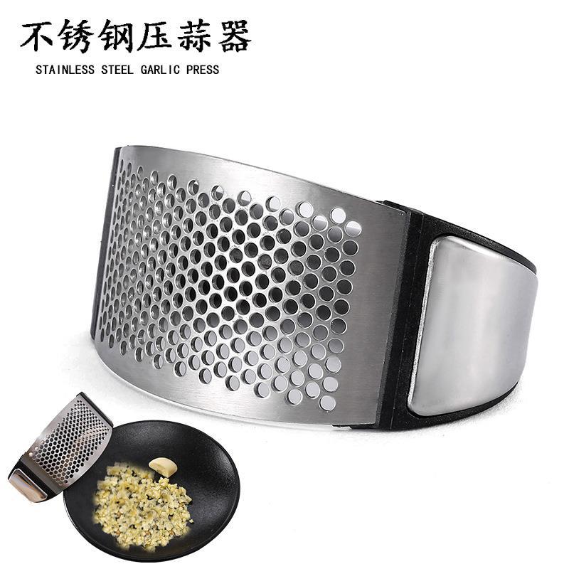 Stainless Steel Garlic Press Manual Ring Garlic Packer Kitchen Tools Wholesale Household Garlic Grinding Garlic Packer