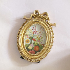 創意影樓婚慶樹脂相框掛牆蝴蝶結法式美式背景牆裝飾畫油框樹脂