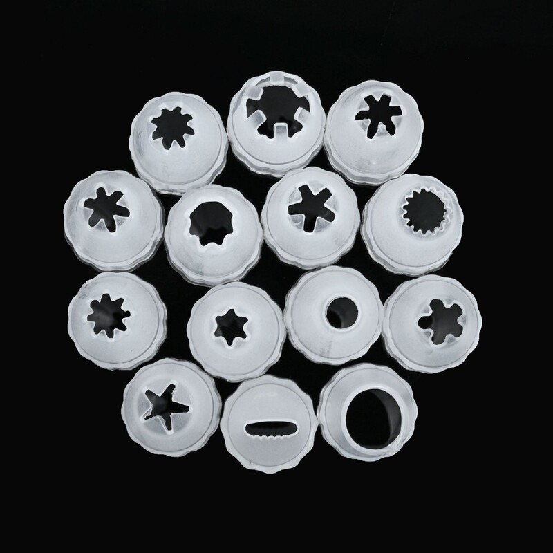 Cream glue matching nozzle plastic nozzle Cream glue piping nozzle DIY simulation Cream glue plastic piping nozzle