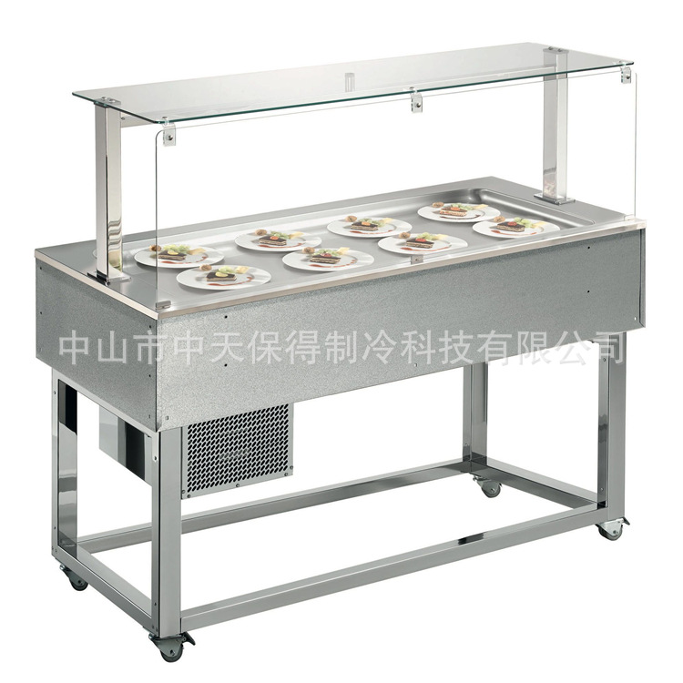 超市不锈钢冰台超市冰鲜台海鲜展示柜冰台商用海鲜冰台