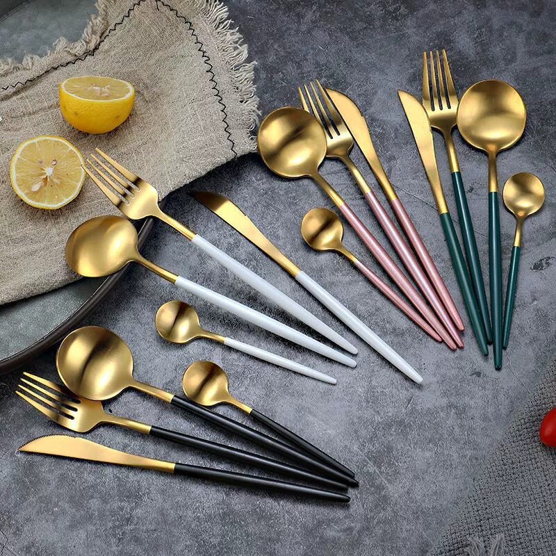 岛奇 Set stainless steel for hotel, creative tableware, 4 piece set