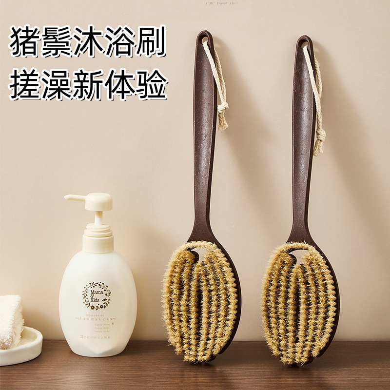 洗澡刷搓背沐浴刷干湿两用长柄仿手掌弧形二合一搓澡神器工厂直销