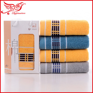 Factory wholesale cotton thickened absorbent soft household towel live broadcast towel with goods household daily face towel