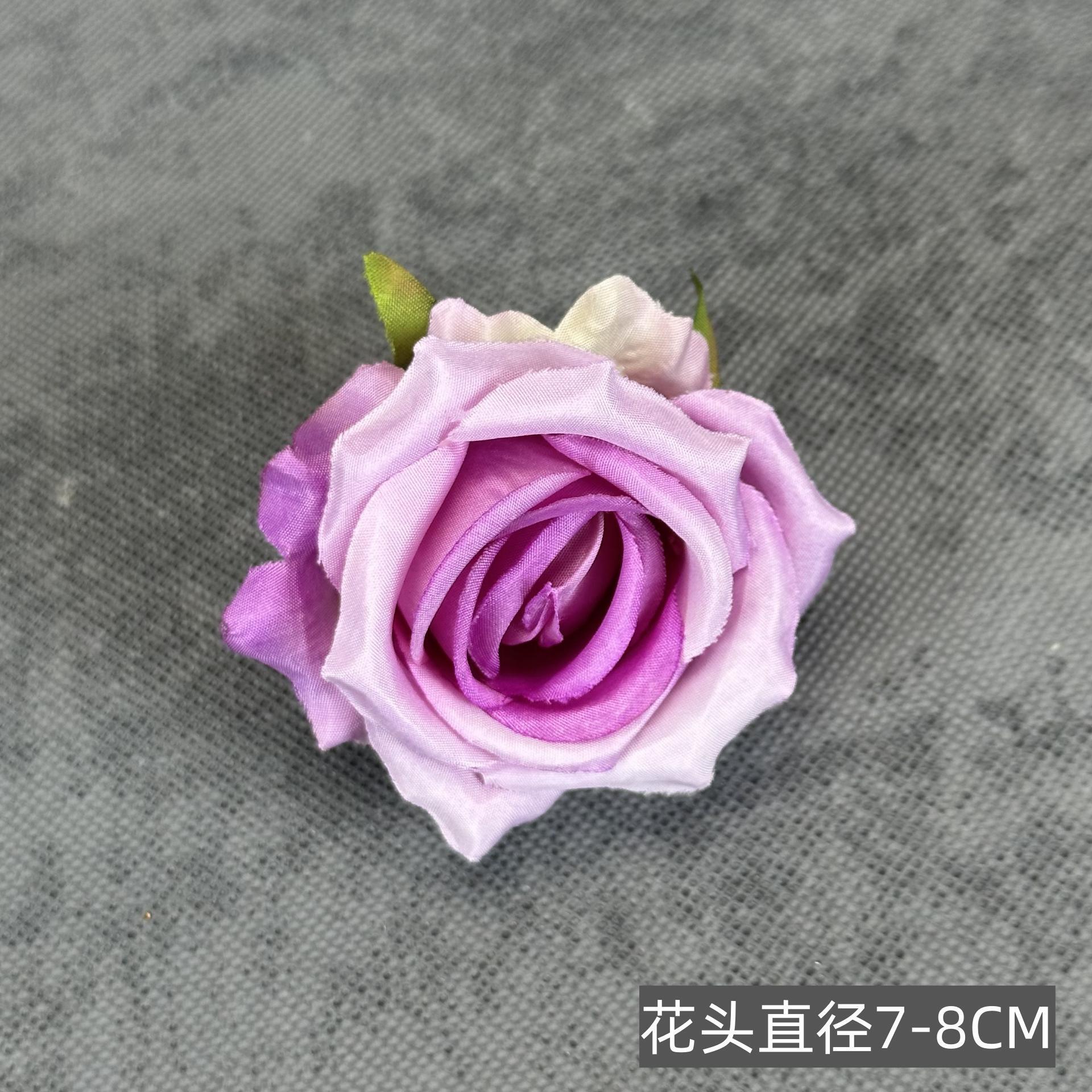 Franela artificial flor Rosa cabeza ramillete rojo boda flor pared tiro apoyos flor artificial arco flor artificial al por mayor