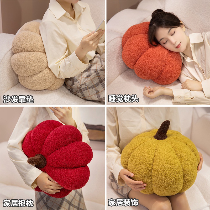 Simulación creativa de calabaza almohada juguetes de peluche muñecas de calabaza transfronterizas regalos de vacaciones para niños sofá adornos al por mayor
