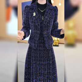 冬裙两件套年冬新款韩版遮肉加厚冬裙新款矮个子中长款绵羊绒新品