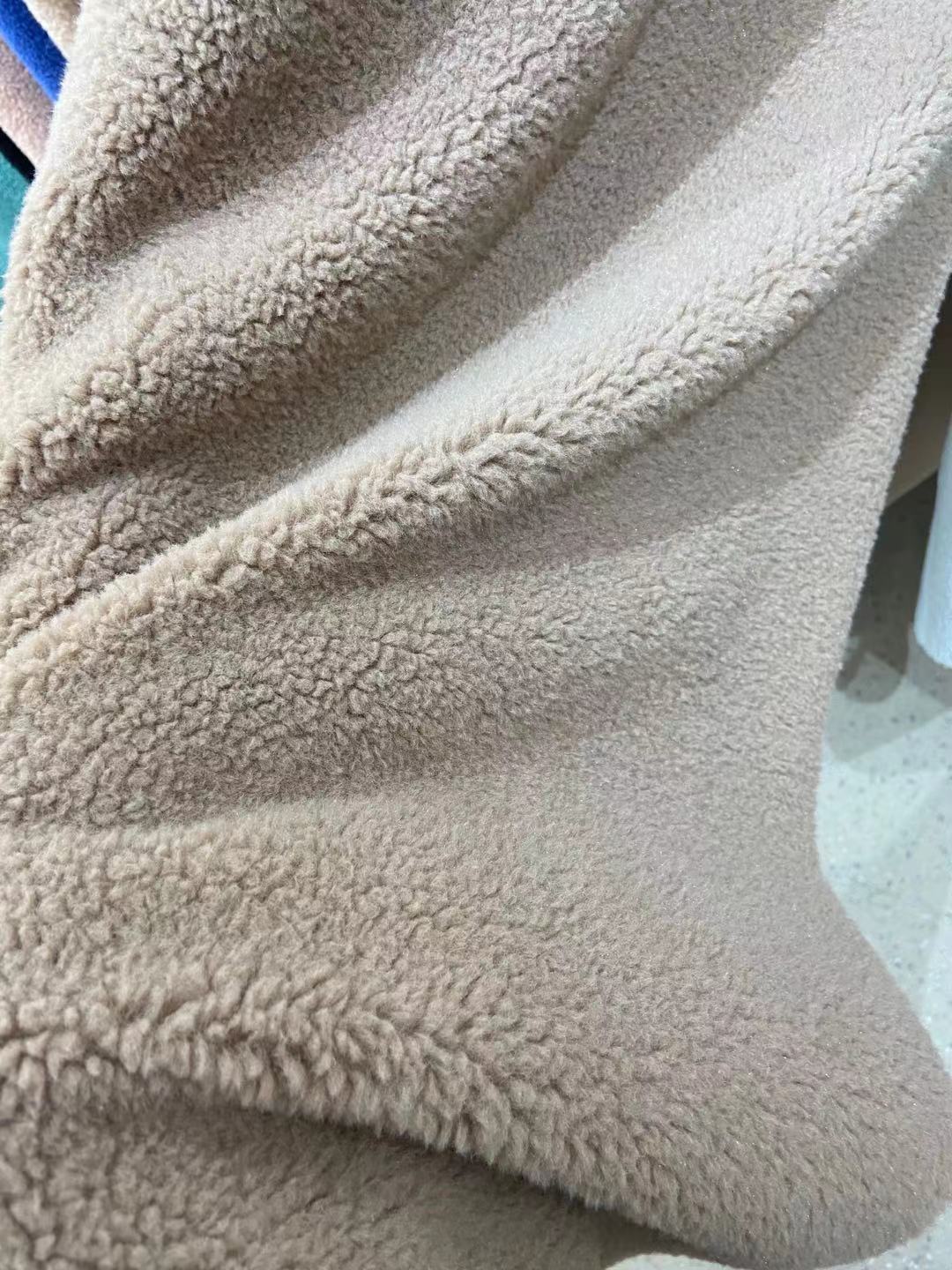 Nuevo en stock super suave Hao cachemir de Cachemira imitación Cachemira grano terciopelo tela Otoño e Invierno ropa juguete bufanda tela