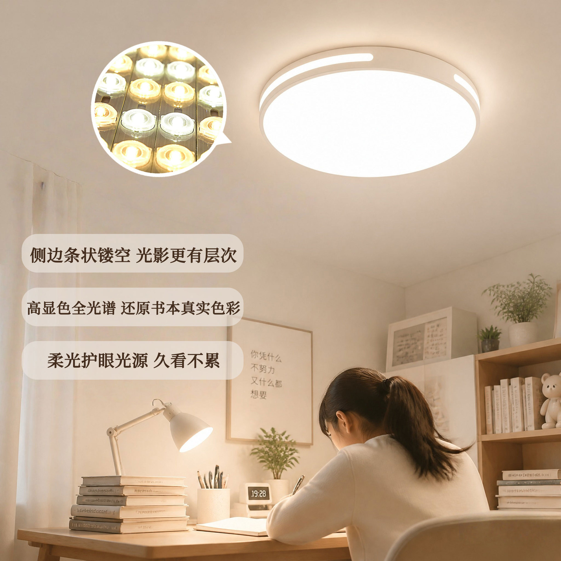 lámpara de sala de estar LED lámpara principal moderna simple Zhongshan Daquan lámpara de lámpara de dormitorio lámpara de techo