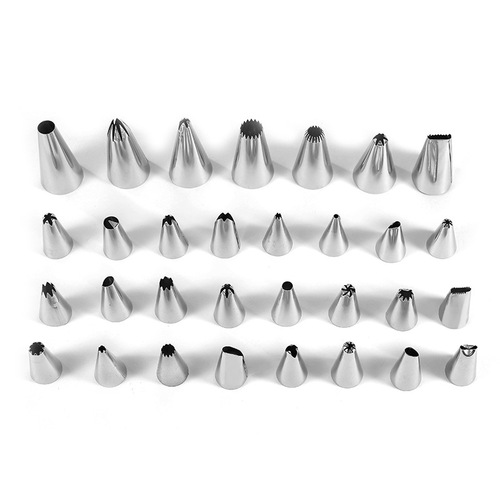 24 small 7 large decorating nozzle set + decorating nails + decorating bag, cream nozzle, cake decorating tools