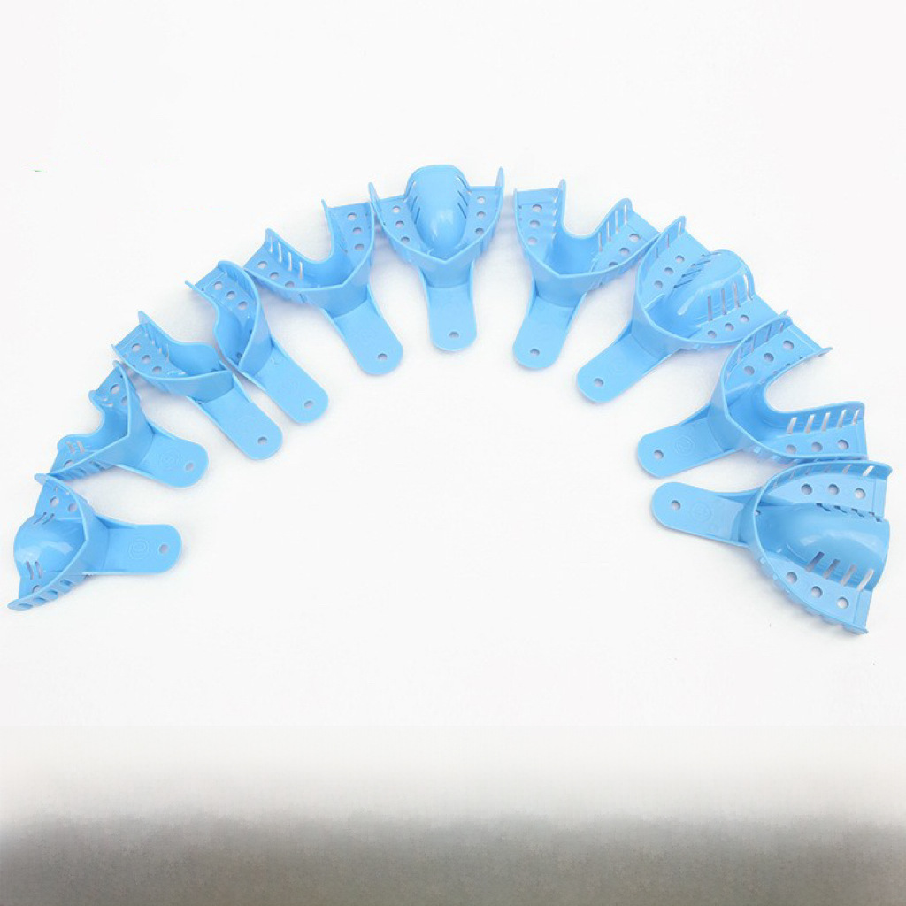 Wholesale plastic dental tray high temperature disinfection dental tray impression material dental tray dental oral material ten-piece plastic