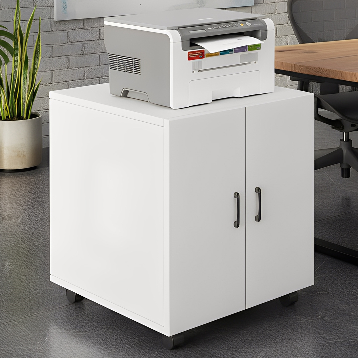gabinete de impresora estante A3 gabinete de colocación de copiadoras gabinete bajo móvil gran gabinete de archivos de base de copiadoras