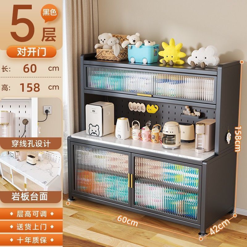 加厚婴儿喂养台收纳柜宝宝用品健康多层多功能置物架大容量储物柜|undefined