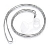 Applicable to Yueke RELAX new and old lanyard grapefruit non -slip stainless steel square pearl 80 cm universal chain