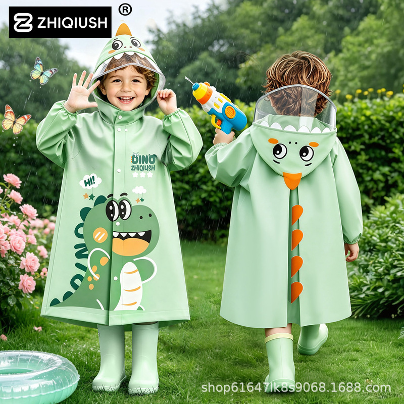 Fashionable raincoat for children, girls, and toddlers; new style rain gear for kids, elementary school students, and babies; waterproof rain poncho Fashionable raincoat for children, girls, and toddlers; new style rain gear for kids, elementary school students, and babies; waterproof rain poncho