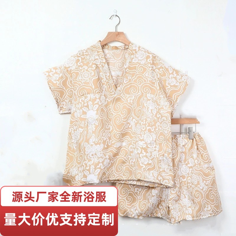 厂家低价批发一次性浴服大码男桑拿服洗浴中心按摩服足浴汗蒸服