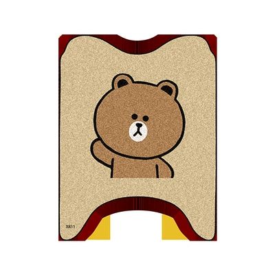 Suitable for Xinri Liman 5.0 Electric Vehicle Foot Pads, Battery Vehicle Wire Rings, Waterproof and Anti-Slip Foot Pads (Electric vehicle foot mat) - xinriliman-50-brown-bear
