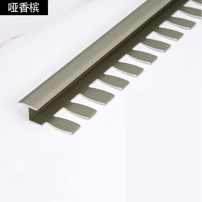aleación de aluminio en forma de T piso de madera curvable azulejos curva umbral de piedra de hueso de pescado en forma de I prensado metal
