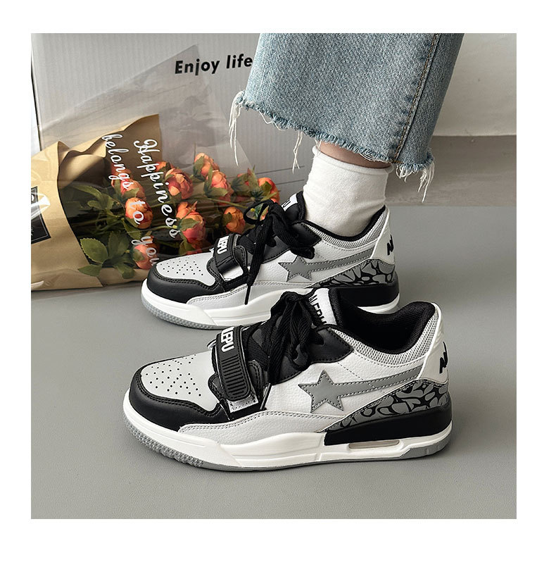 2023 neue koreanische Ins Wind Burst Crack Hit Farbe Casual Air Cushion Jogging Nische Paare atmungsaktive Sportschuhe für Männer und Frauen_voghion.com