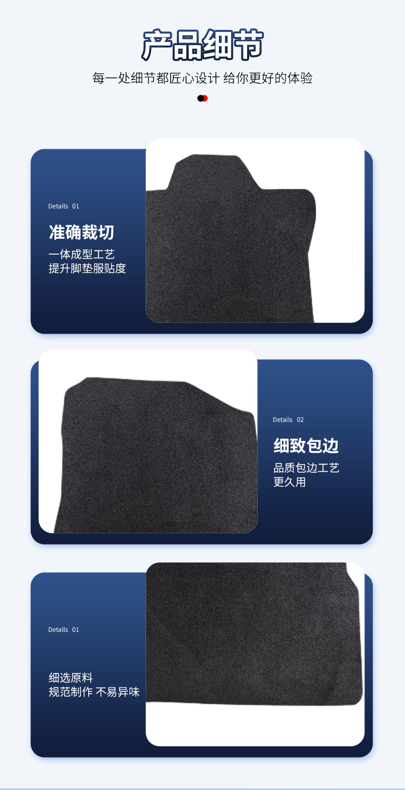 Suitable for Angsino Pure Electric-20 Style Beijing Hyundai Car Removable Thickeneded Nylon Floor Mats Wholesale