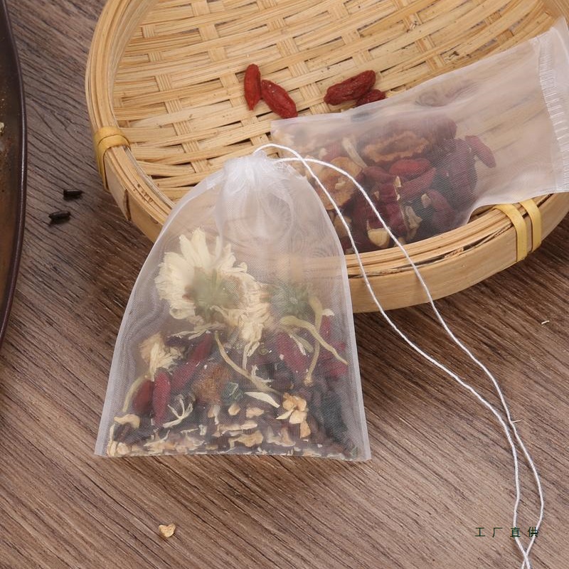 100个食品级尼龙茶包袋一次性泡茶袋茶叶包泡花茶过滤袋茶叶滤网