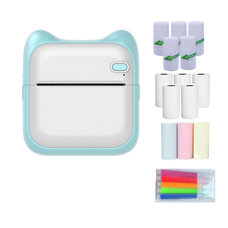 Nuevo A31 etiqueta adhesiva impresora térmica portátil teléfono móvil Bluetooth Mini estudiante impresora pregunta equivocada