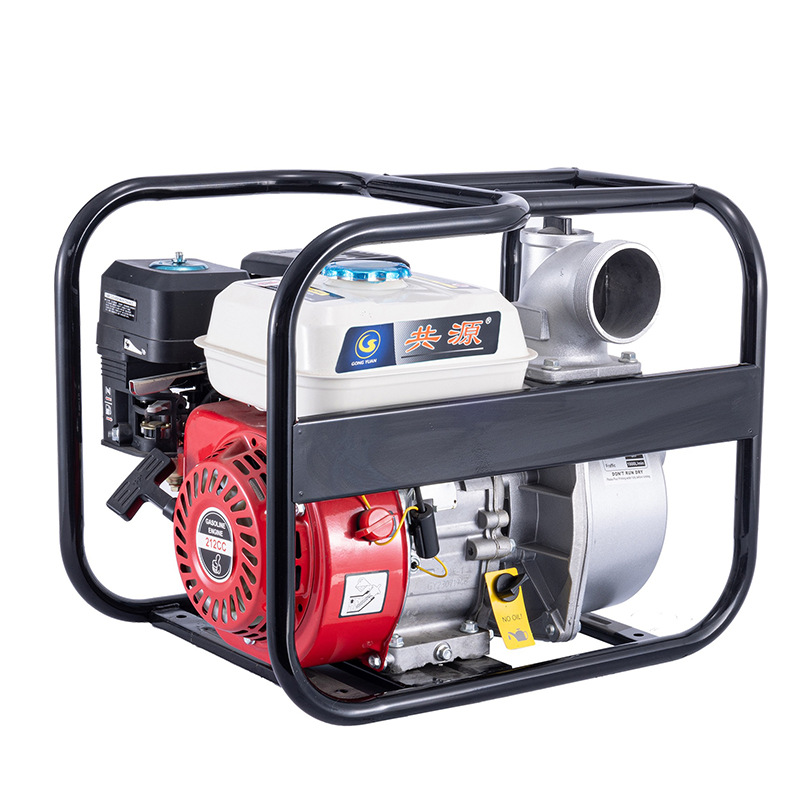 Bomba de agua para motor de gasolina, bomba de agua a alta presión, doble impulsor, bomba de motor de gasolina, bomba de agua puntual para riego agrícola, 2 pulgadas y 3 pulgadas