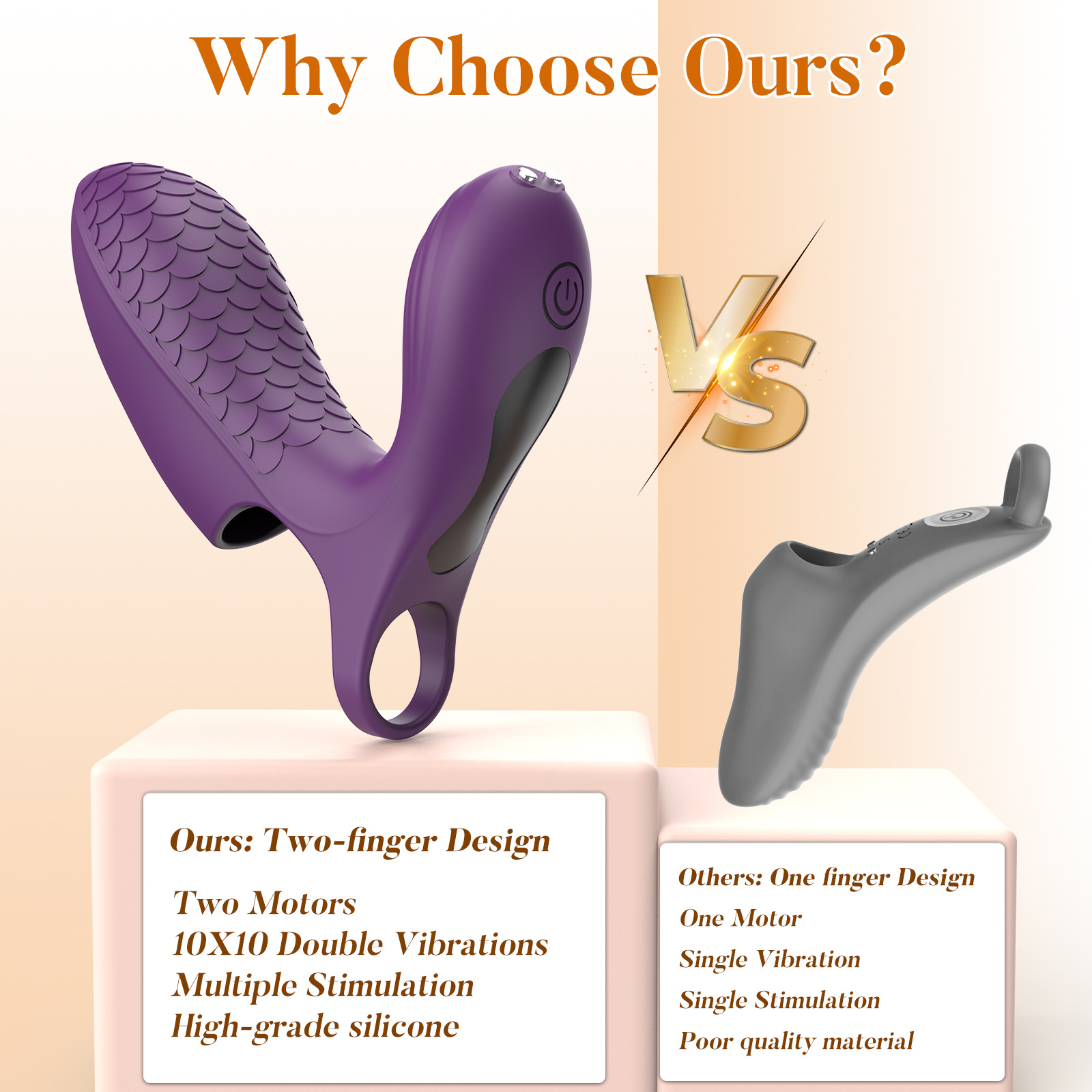 Heißer Verkaufsschlager für den Außenhandel: Fingervibrator mit 10 Frequenzen in Fischschuppenform – Masturbationsmassagegerät für Frauen – Produkte für Erwachsene (Großhandel)_voghion.com