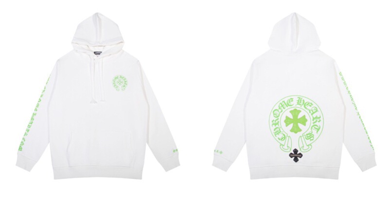 24ss年新款高品质Chrome Hearts 马蹄十字架连帽拉链卫衣工厂批发|undefined